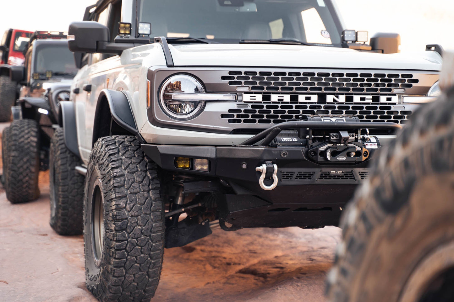 2021 2025 Ford Bronco Spec Series Front Bumper DV8 Offroad-14