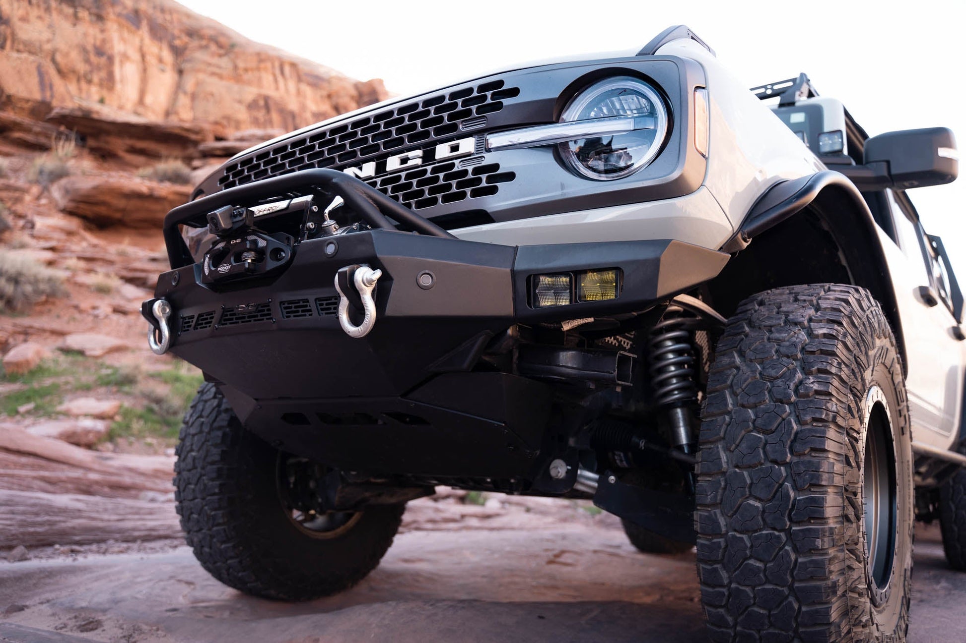 2021 2025 Ford Bronco Spec Series Front Bumper DV8 Offroad-15