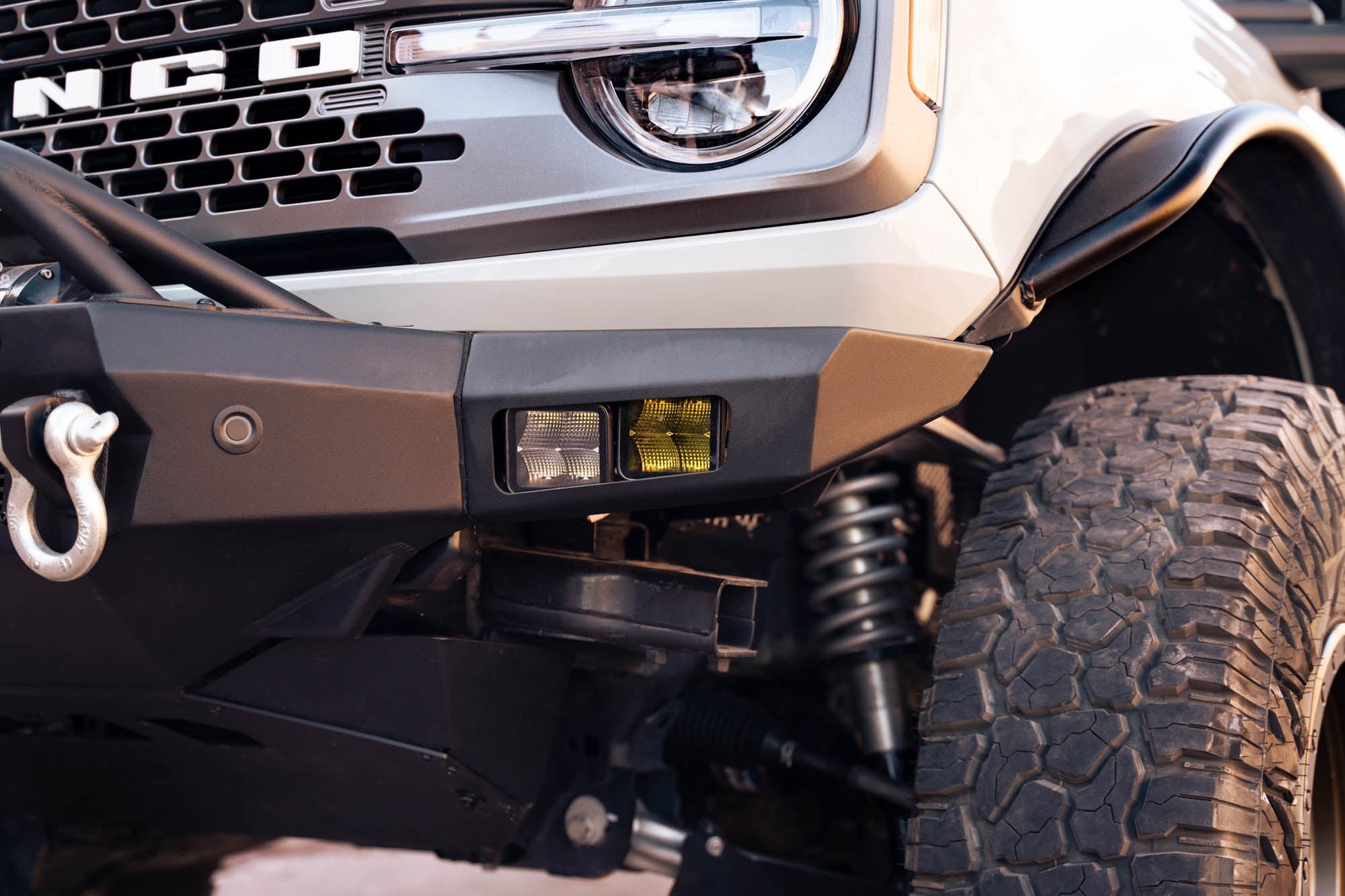 2021 2025 Ford Bronco Spec Series Front Bumper DV8 Offroad-16