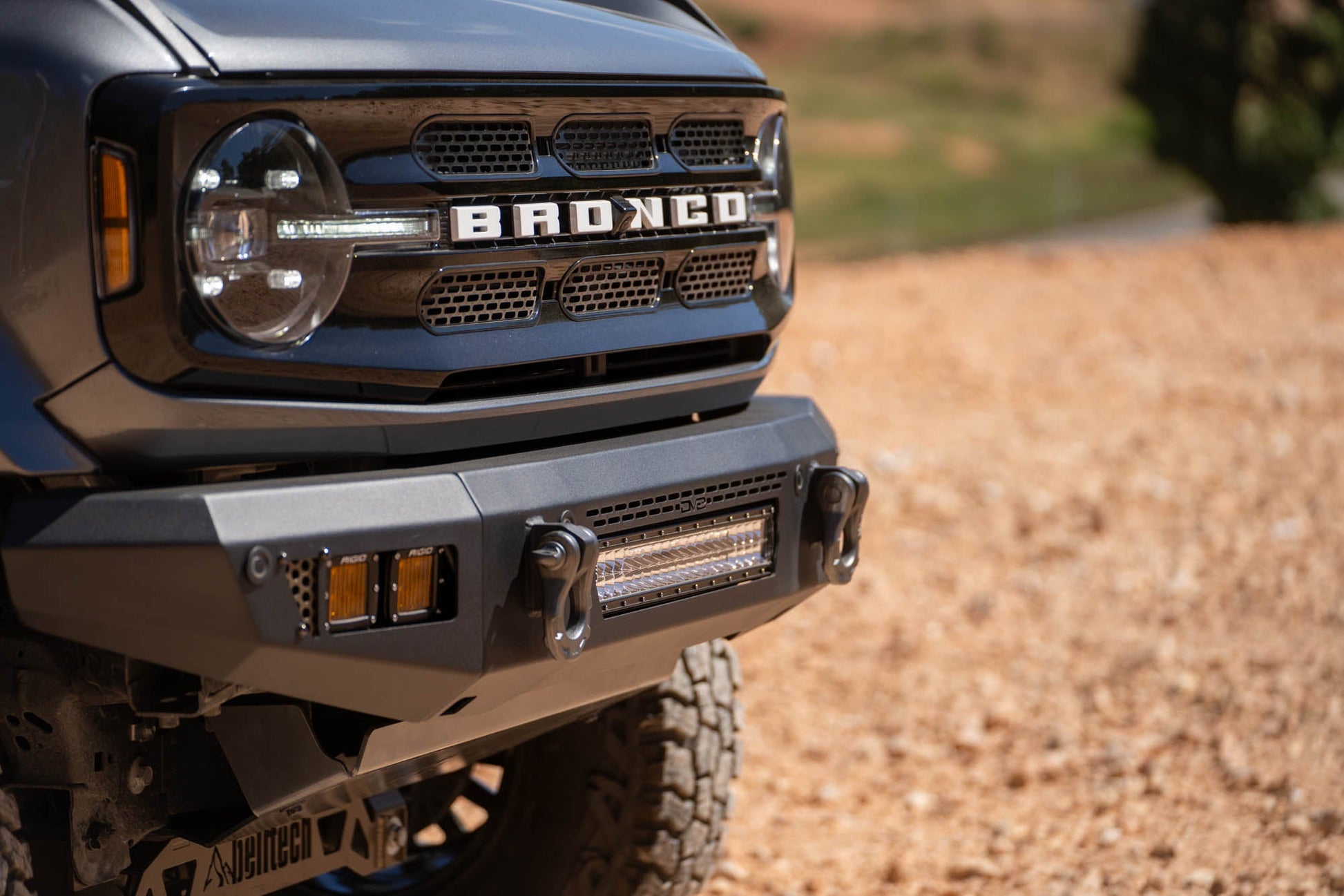 2021 2025 Ford Bronco Oe Plus Series Front Bumper V2 DV8 Offroad-13