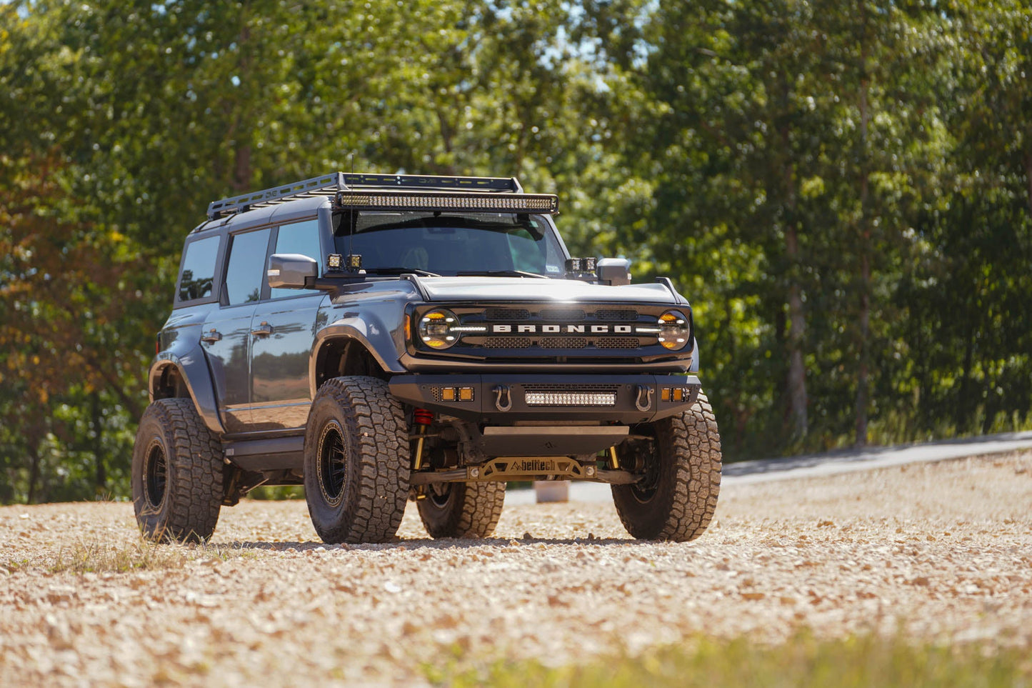 2021 2025 Ford Bronco Oe Plus Series Front Bumper V2 DV8 Offroad-16