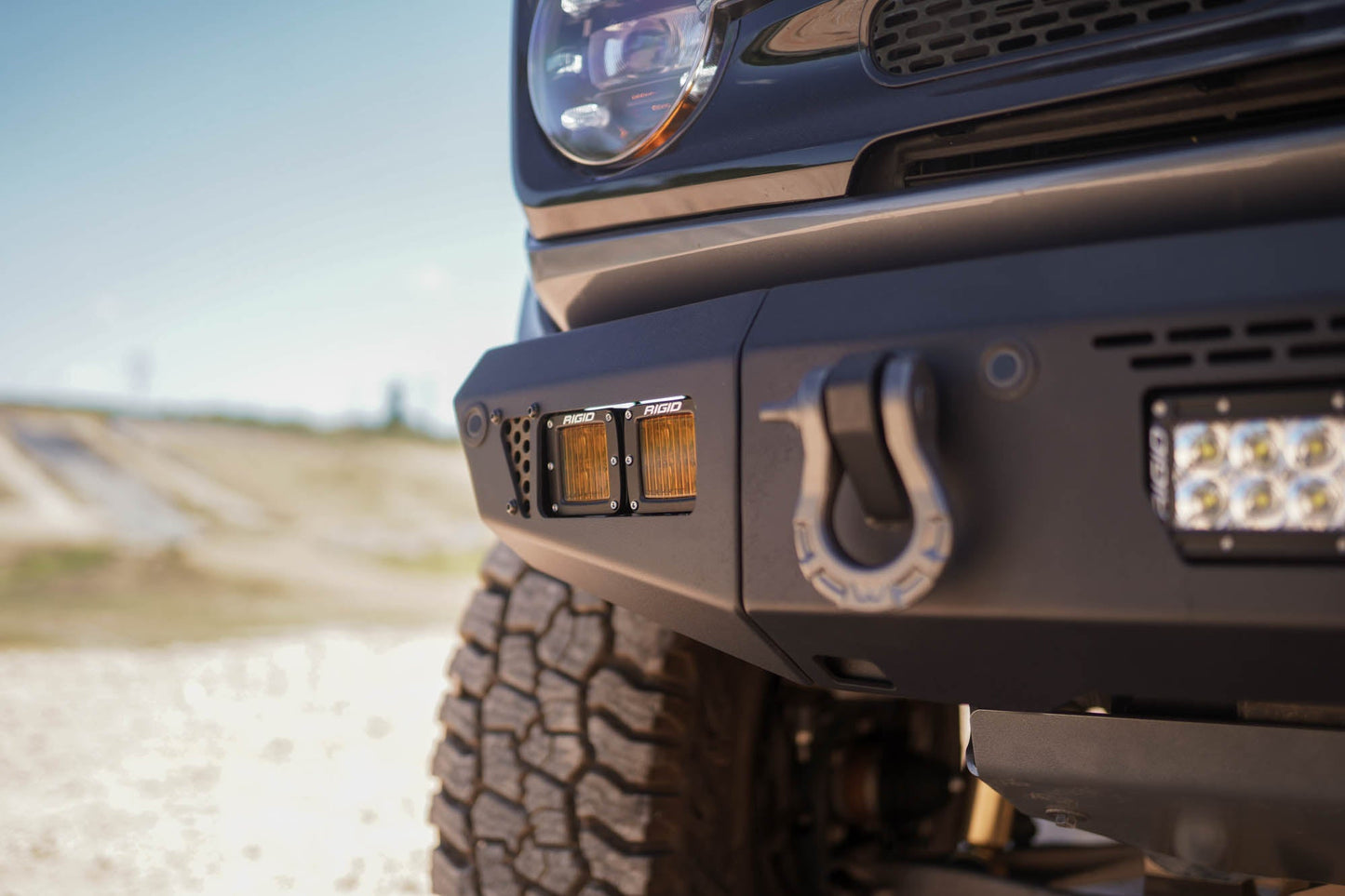 2021 2025 Ford Bronco Oe Plus Series Front Bumper V2 DV8 Offroad-10