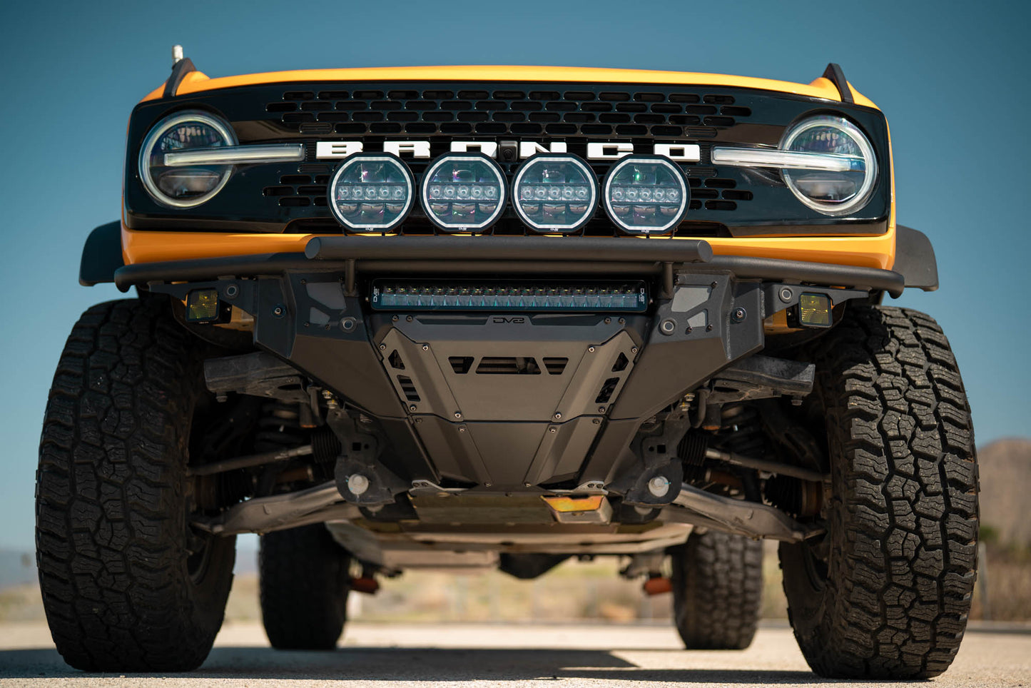 2021 2025 Ford Bronco Tube Series Front Bumper DV8 Offroad-2