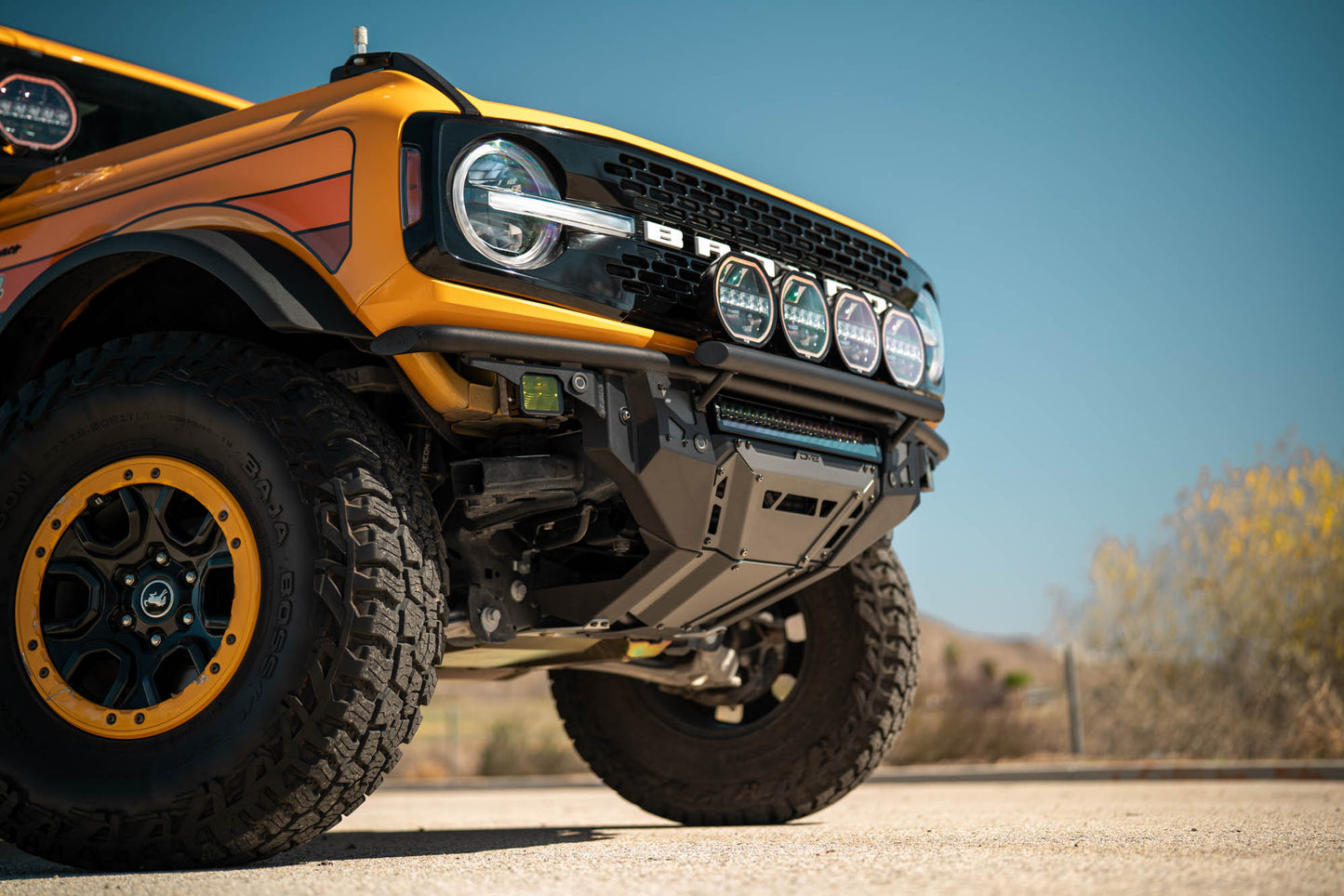 2021 2025 Ford Bronco Tube Series Front Bumper DV8 Offroad-3