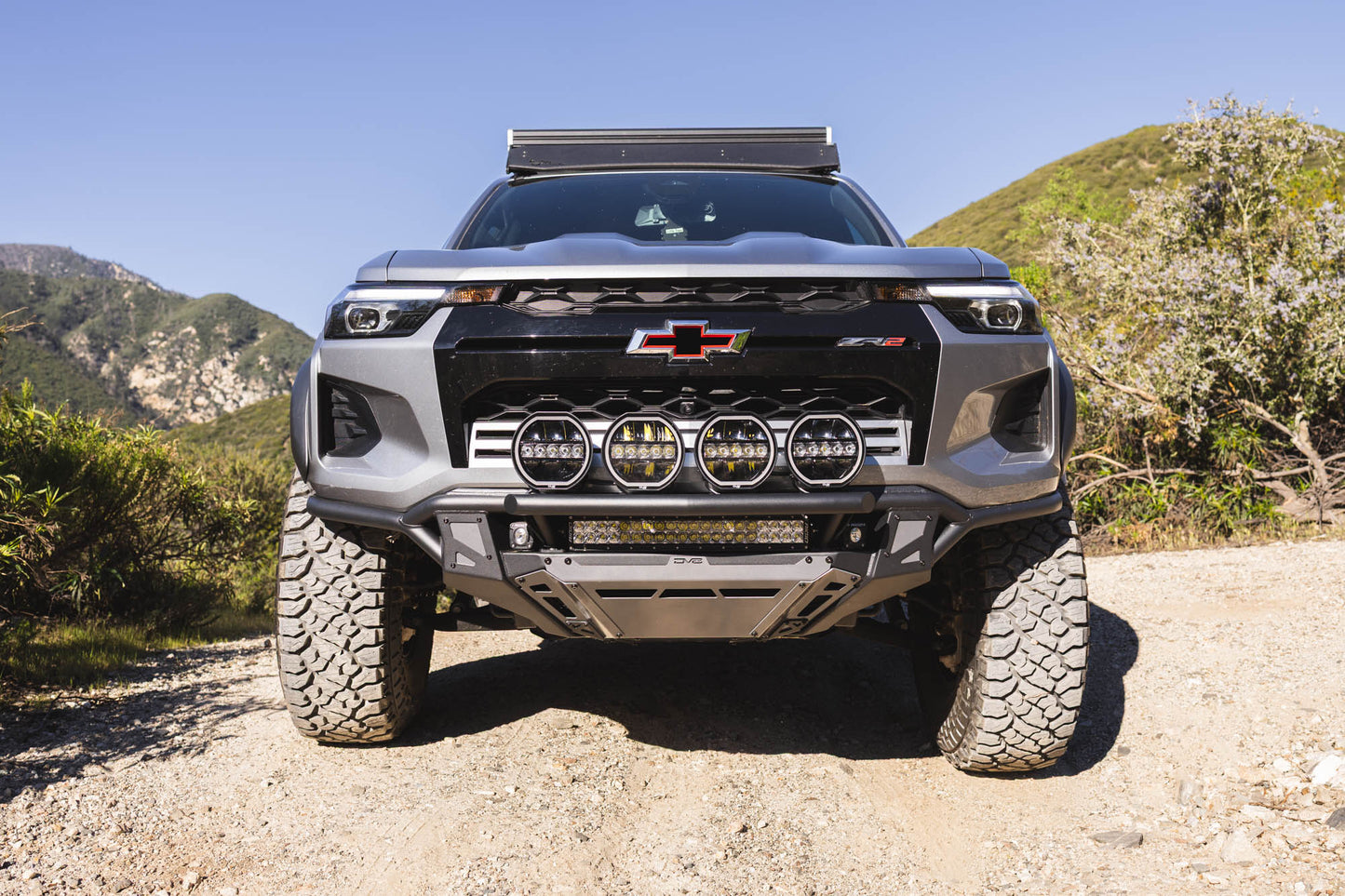2023 2026 Chevy Colorado ZR2 Tube Front Bumper DV8 Offroad-11