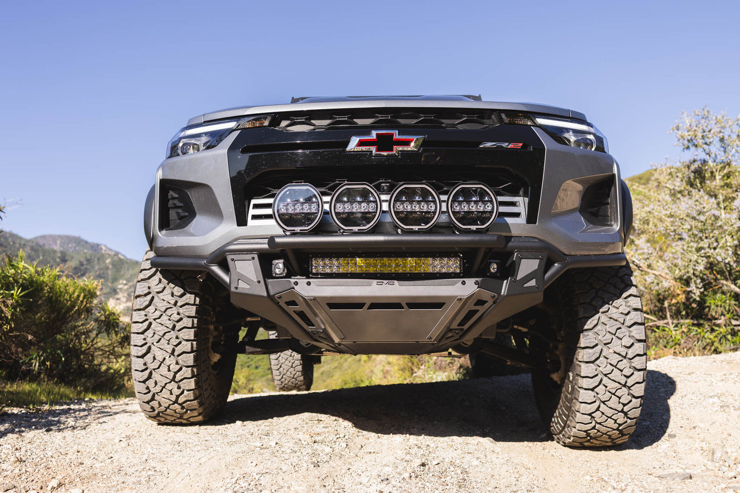 2023 2026 Chevy Colorado ZR2 Tube Front Bumper DV8 Offroad-12