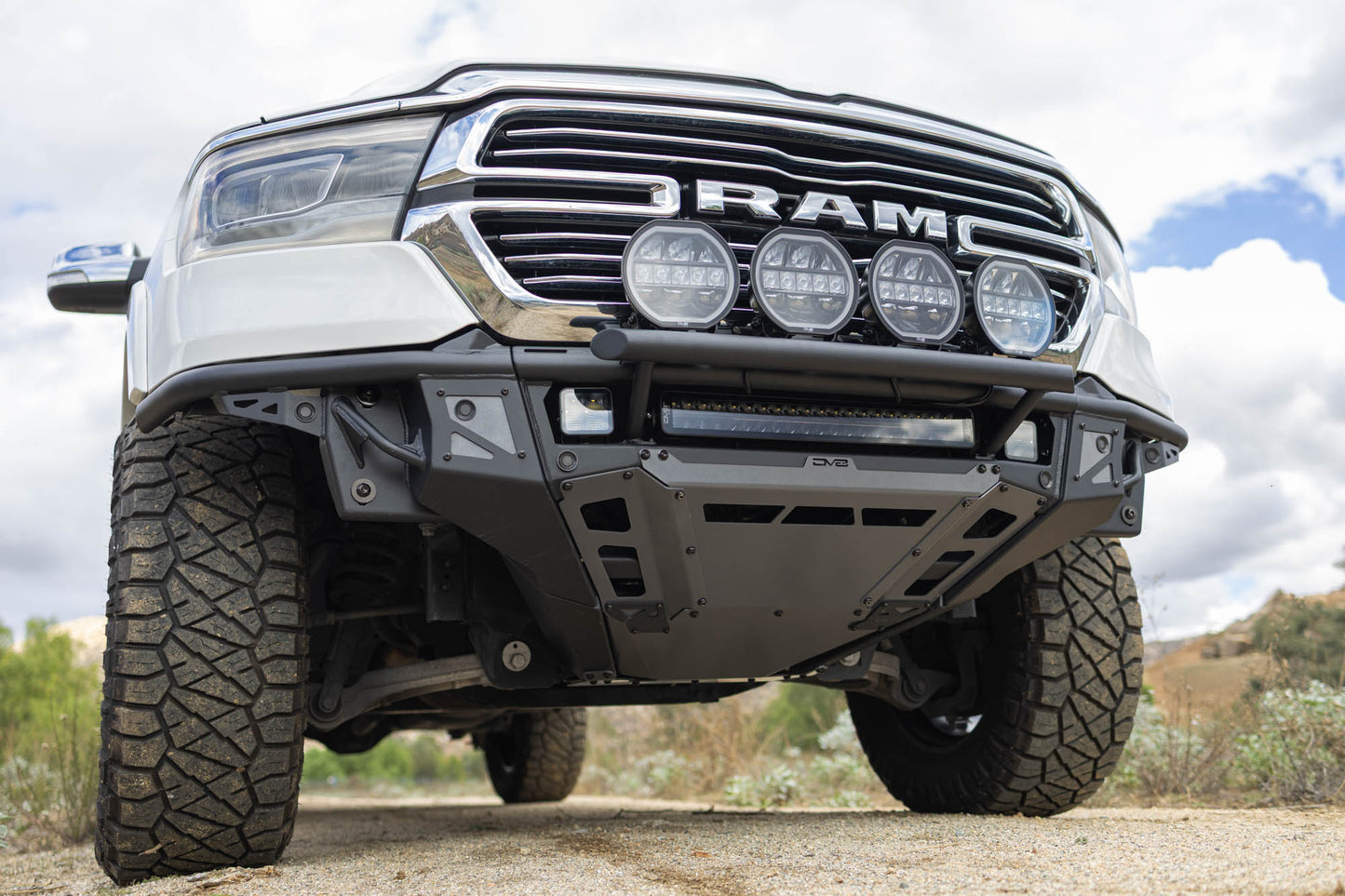 2019 2025 Ram 1500 Tube Front Bumper DV8 Offroad-1