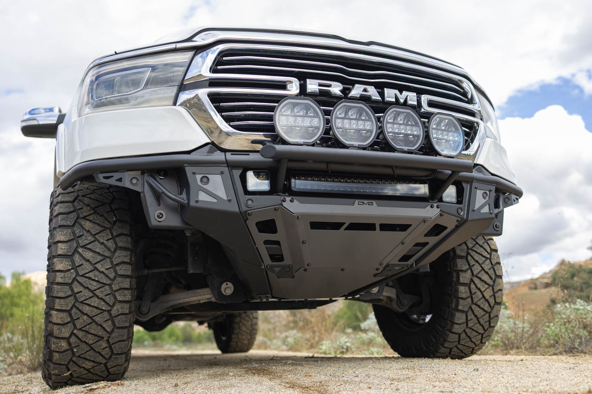2019 2025 Ram 1500 Tube Front Bumper DV8 Offroad-1
