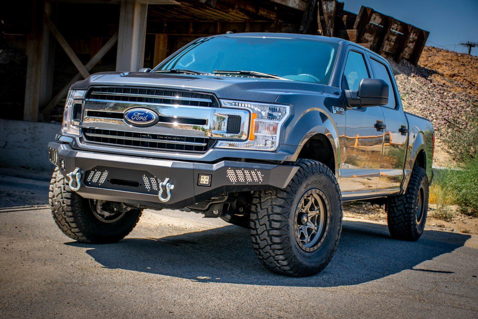 2018 2020 Ford F 150 Steel Front Bumper DV8 Offroad-3