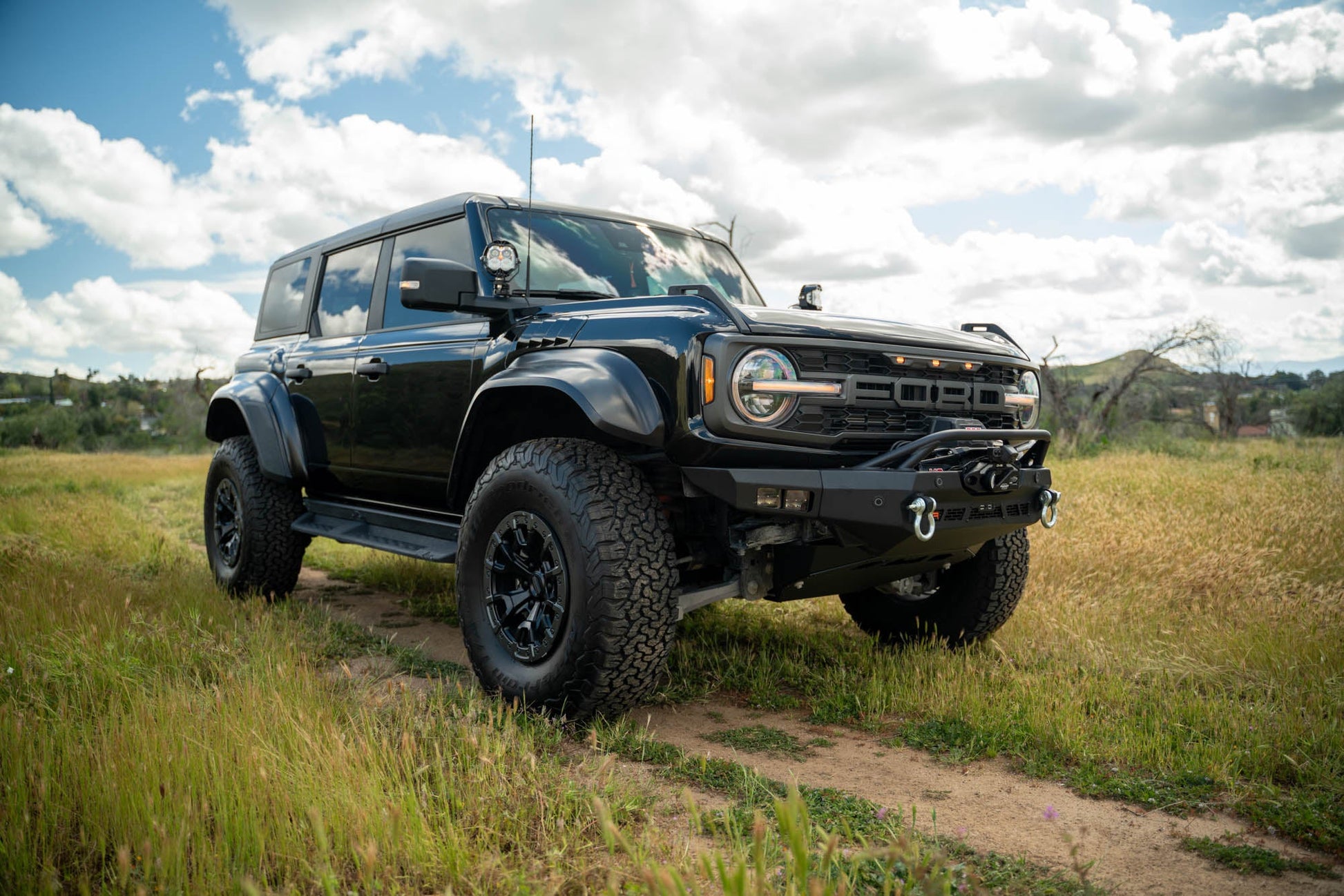 2022 2024 Ford Bronco Spec Series Winch Front Bumper DV8 Offroad-5