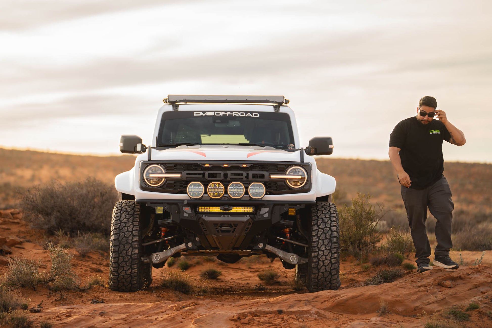 2022+ Ford Bronco Raptor Tube Front Bumper DV8 Offroad-1
