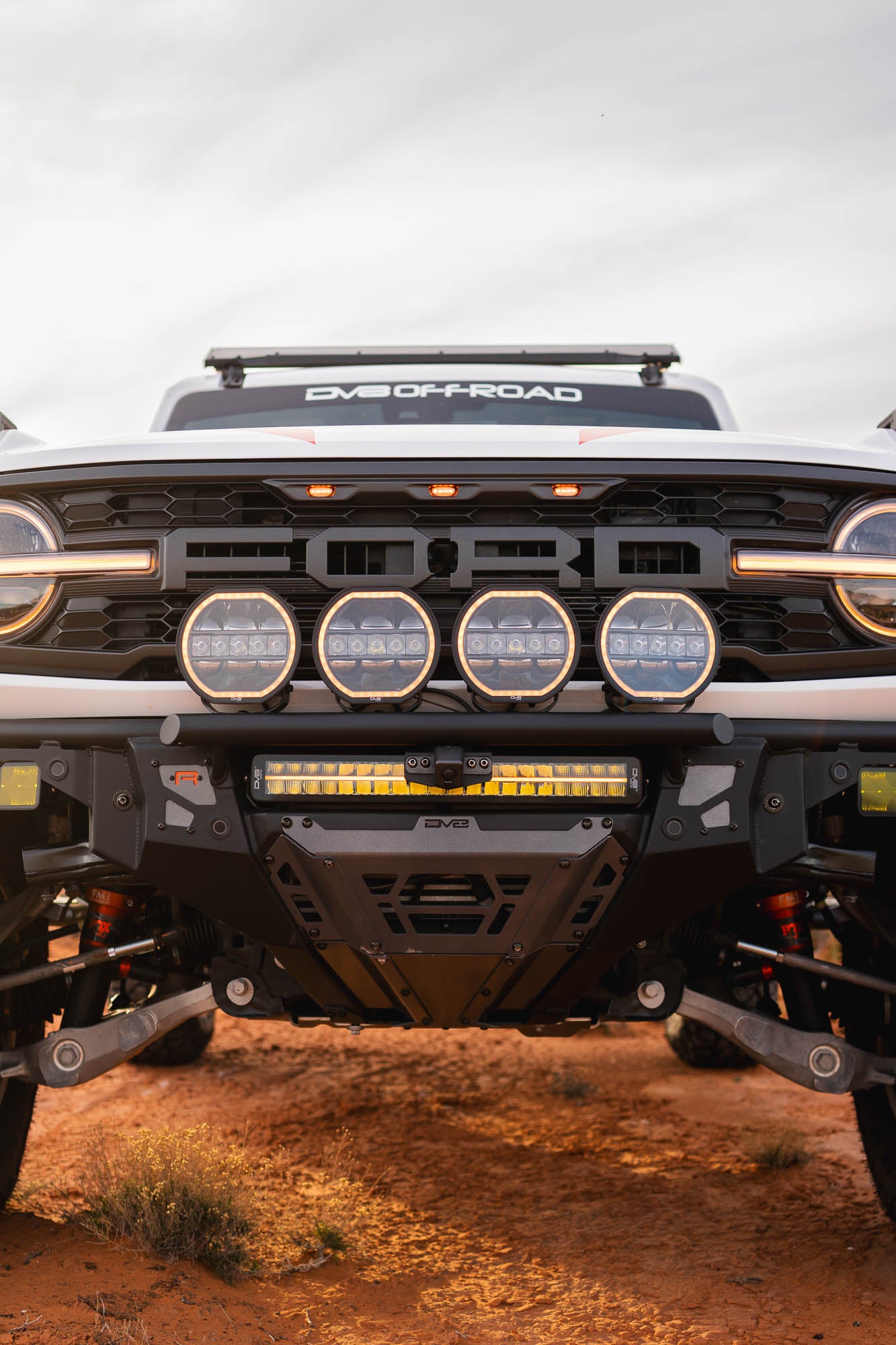 2022+ Ford Bronco Raptor Tube Front Bumper DV8 Offroad-11