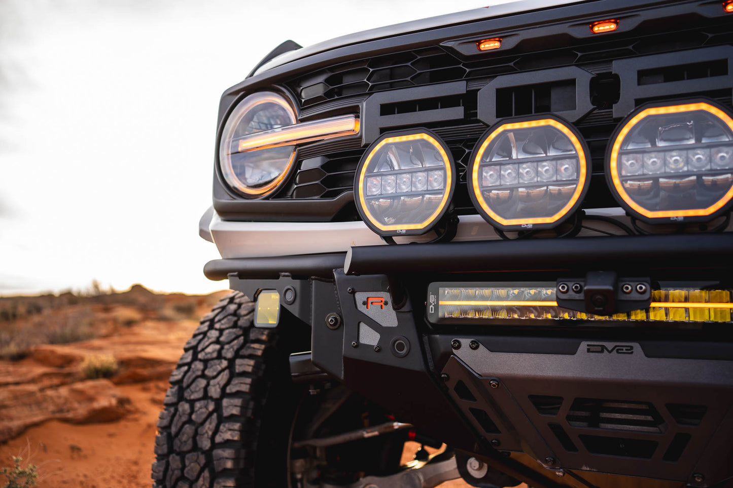 2022+ Ford Bronco Raptor Tube Front Bumper DV8 Offroad-13