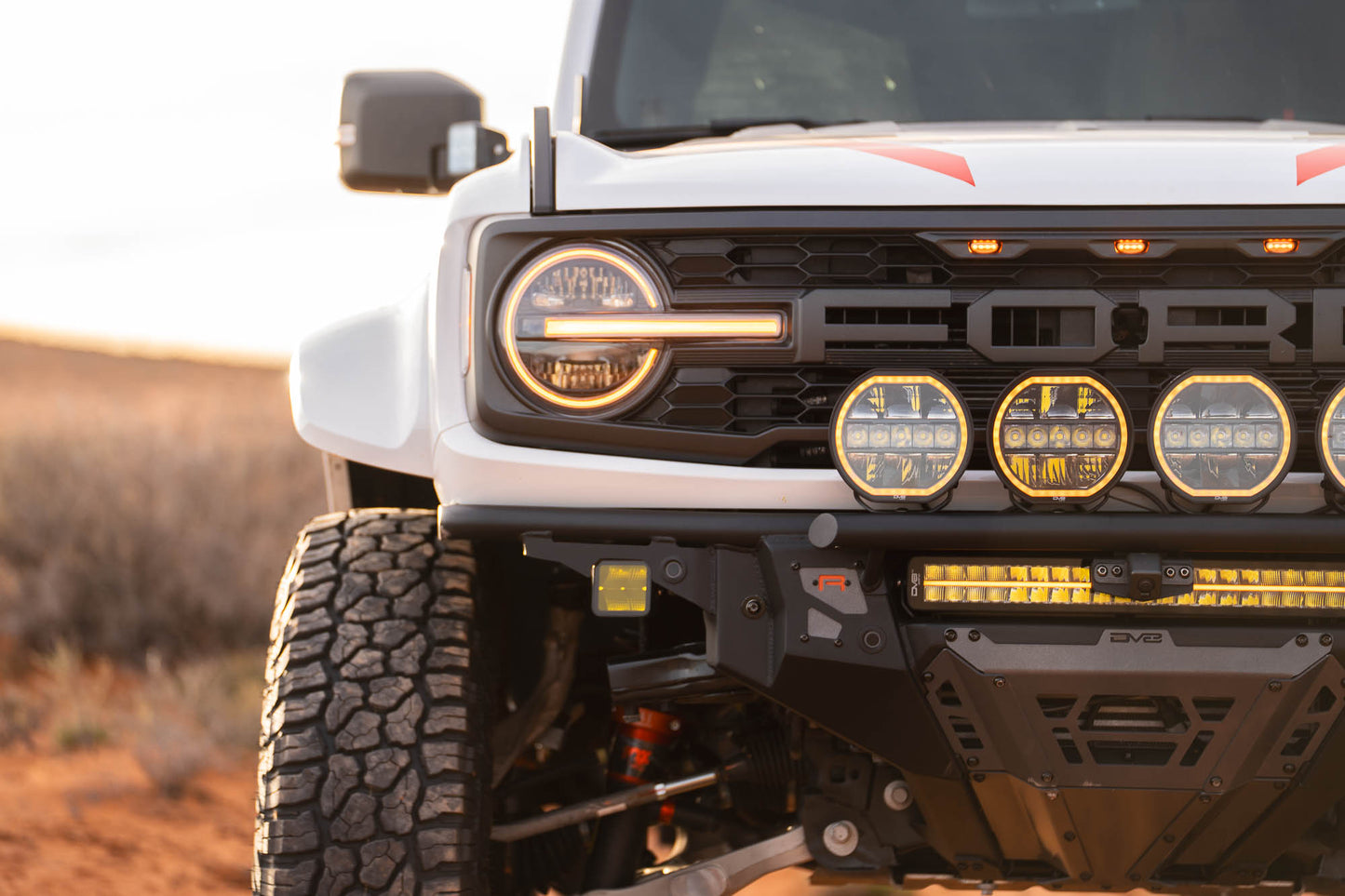 2022+ Ford Bronco Raptor Tube Front Bumper DV8 Offroad-7