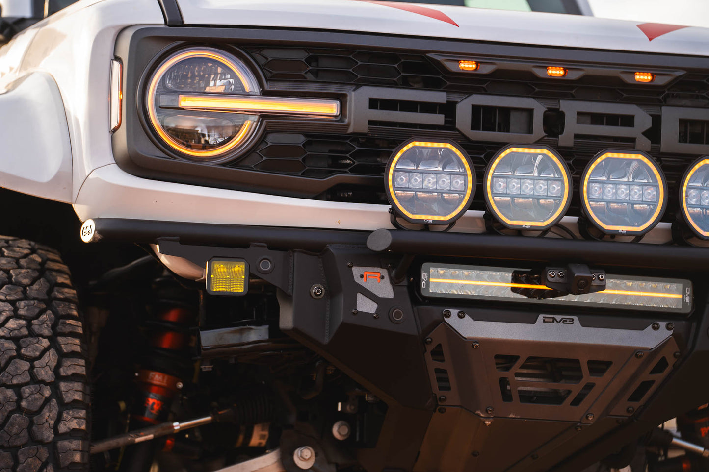 2022+ Ford Bronco Raptor Tube Front Bumper DV8 Offroad-8