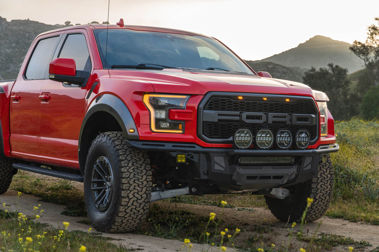 2017 2020 Ford F 150 Raptor Tube Front Bumper DV8 Offroad-13