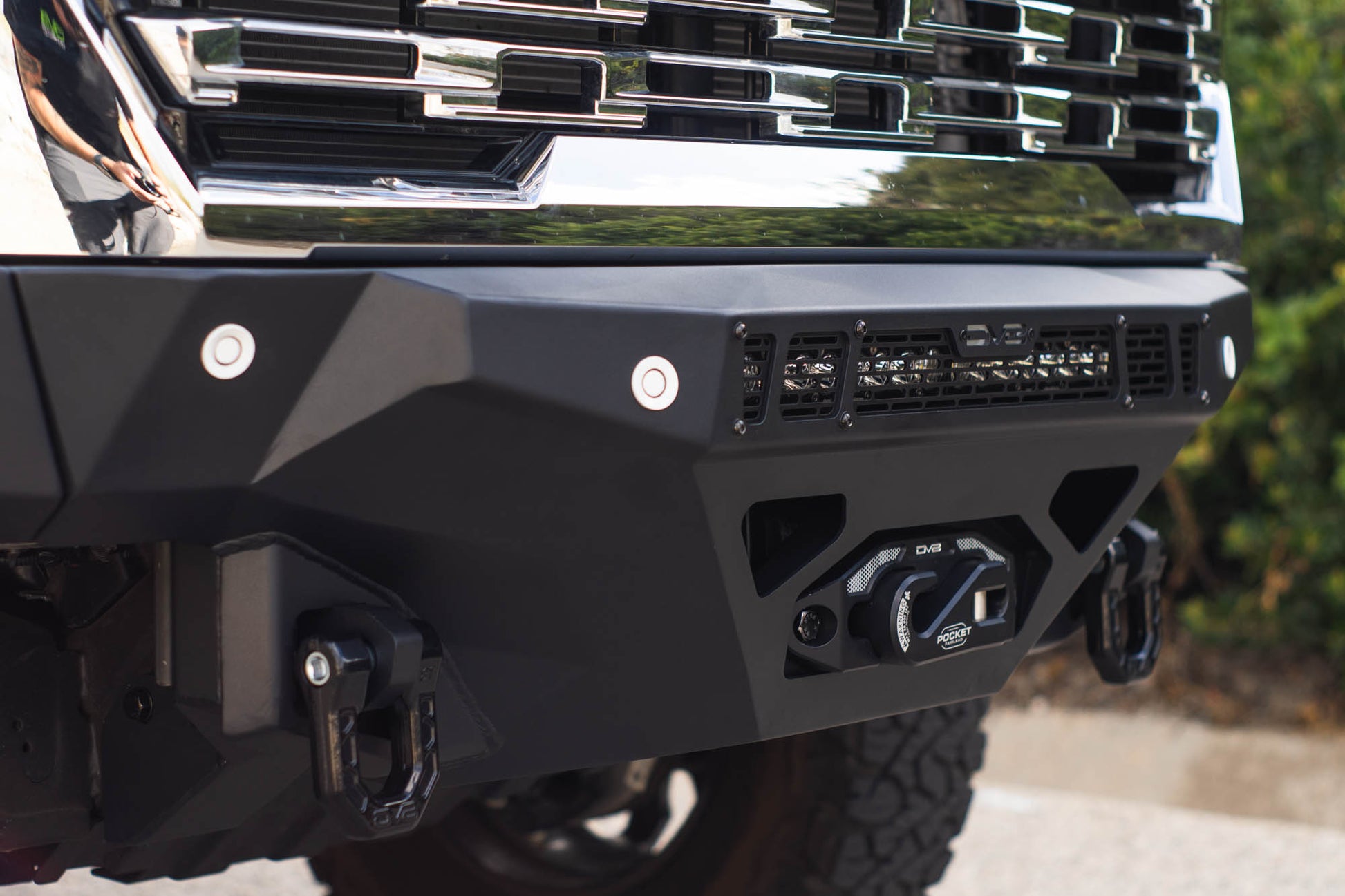 2024 2026 GMC Sierra 2500/3500 Spec Series Front Bumper DV8 Offroad-4