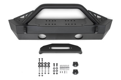 2007 2025 Jeep Gladiator JT Wrangler JK JKU JL JLU Fs 15 Series Front Bumper DV8 Offroad-13