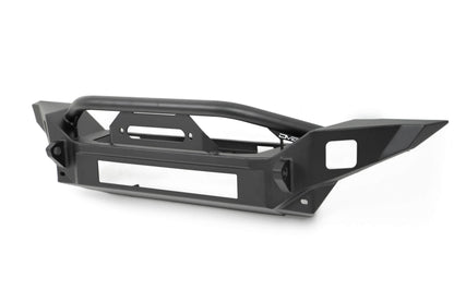 2007 2025 Jeep GladiatorJT Wrangler JK JKU JL JLU Fs 7 Mid Width Winch Front Bumper DV8 Offroad-4