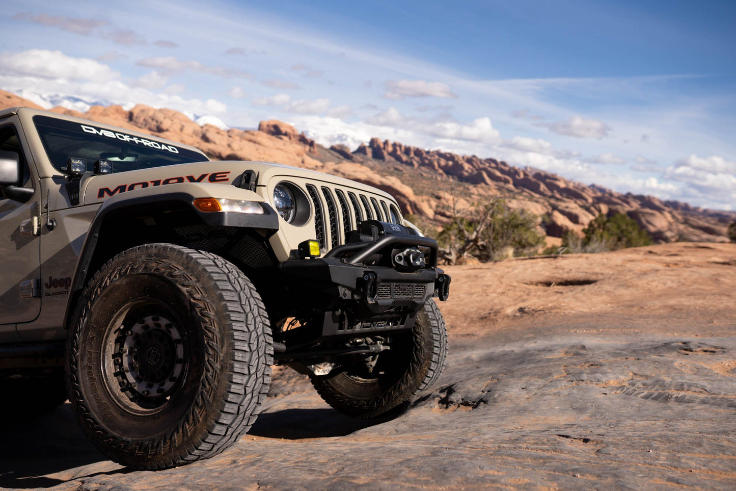 2018 2025 Jeep Gladiator Wrangler Spec Series Front Bumper DV8 Offroad-15