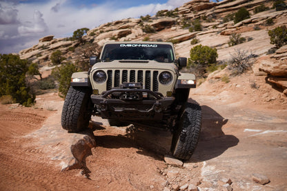 2018 2025 Jeep Gladiator Wrangler Spec Series Front Bumper DV8 Offroad-17
