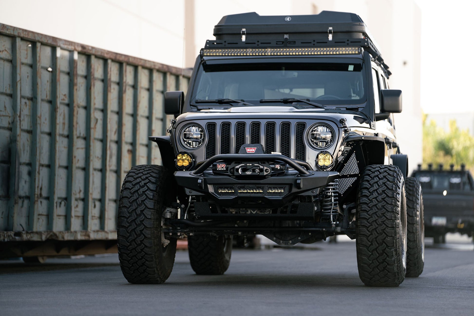 2018 2025 Jeep Gladiator Wrangler Spec Series Front Bumper DV8 Offroad-9