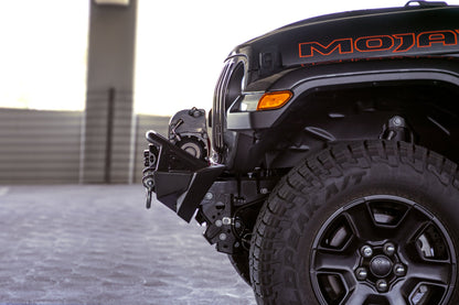 2007 2025 Jeep GladiatorJT Wrangler JK JKU JL JLU Fs 1 Series Stubby Front Bumper DV8 Offroad-13