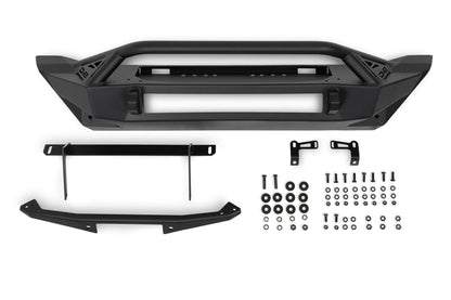2007 2025 Jeep GladiatorJT Wrangler JK JKU JL JLU Fs 1 Series Stubby Front Bumper DV8 Offroad-14