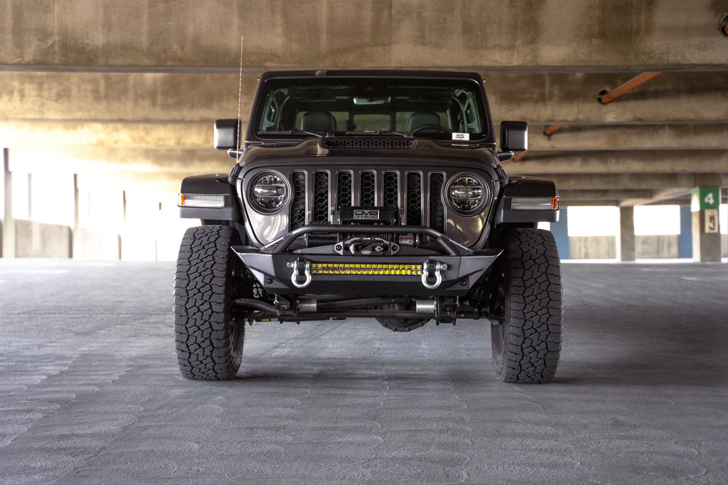 2007 2025 Jeep GladiatorJT Wrangler JK JKU JL JLU Fs 1 Series Stubby Front Bumper DV8 Offroad-10