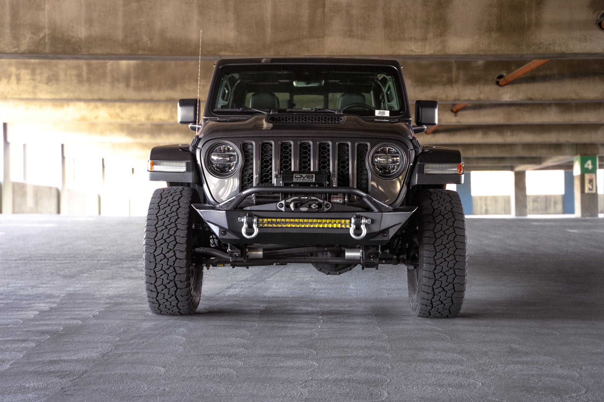 2007 2025 Jeep GladiatorJT Wrangler JK JKU JL JLU Fs 1 Series Stubby Front Bumper DV8 Offroad-10