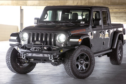 2007 2025 Jeep GladiatorJT Wrangler JK JKU JL JLU Mto Series Front Bumper DV8 Offroad-11