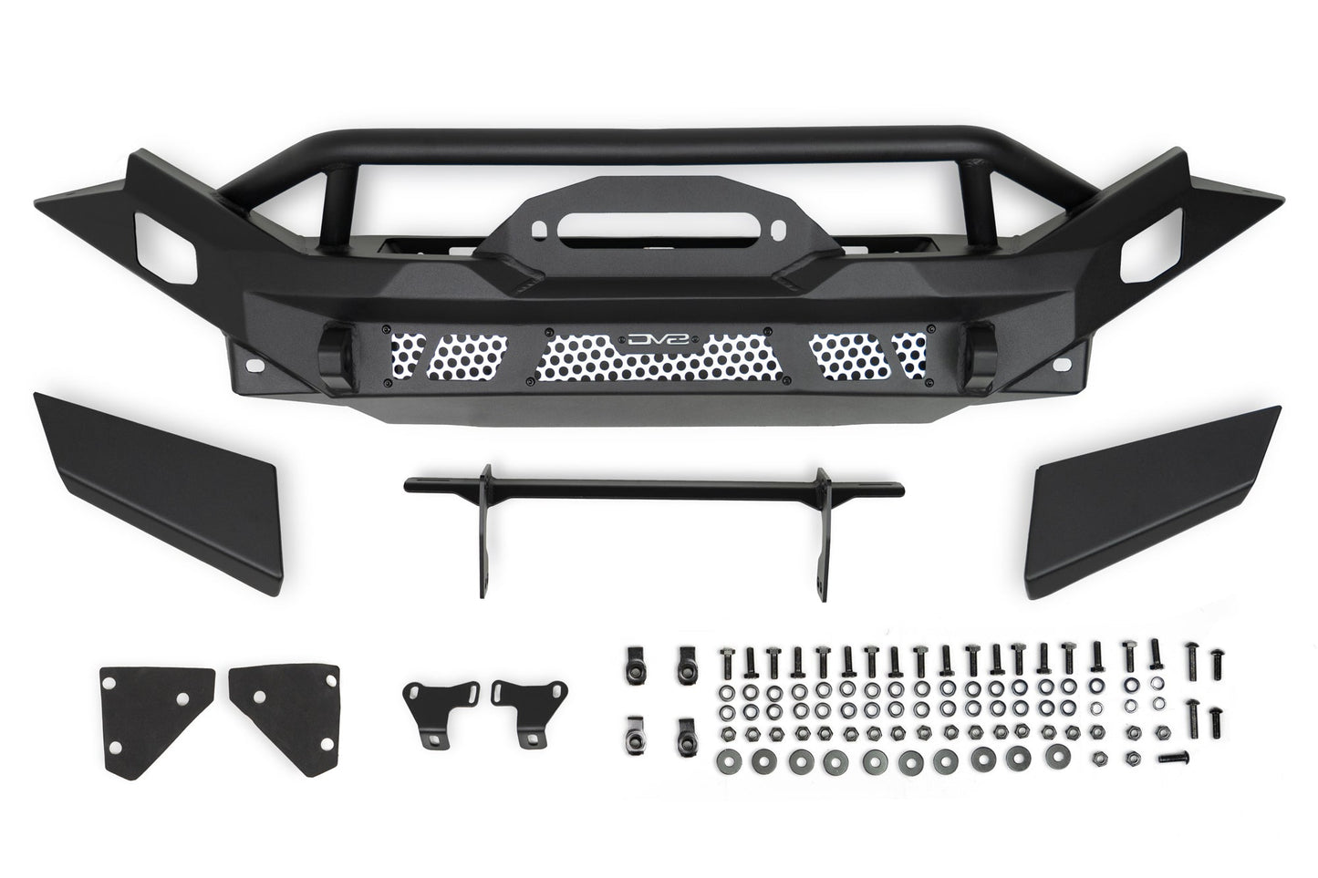 2007 2025 Jeep GladiatorJT Wrangler JK JKU JL JLU Mto Series Front Bumper DV8 Offroad-14