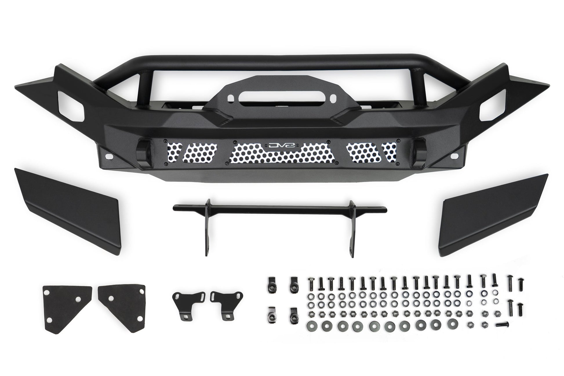 2007 2025 Jeep GladiatorJT Wrangler JK JKU JL JLU Mto Series Front Bumper DV8 Offroad-14