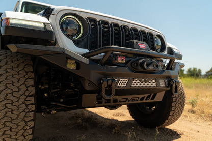 2007 2025 Jeep GladiatorJT Wrangler JK JKU JL JLU Mto Series Front Bumper DV8 Offroad-5