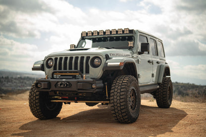 2018 2025 Jeep Wrangler JL & 2020 2025 Gladiator JT OE Plus Front Bumper DV8 Offroad-2
