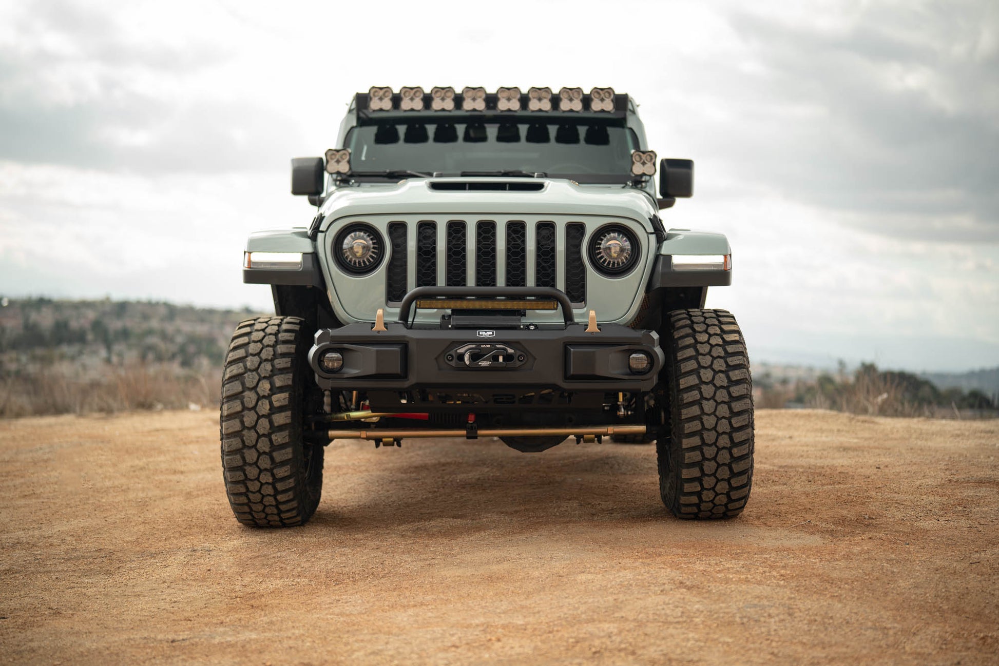 2018 2025 Jeep Wrangler JL & 2020 2025 Gladiator JT OE Plus Front Bumper DV8 Offroad-12