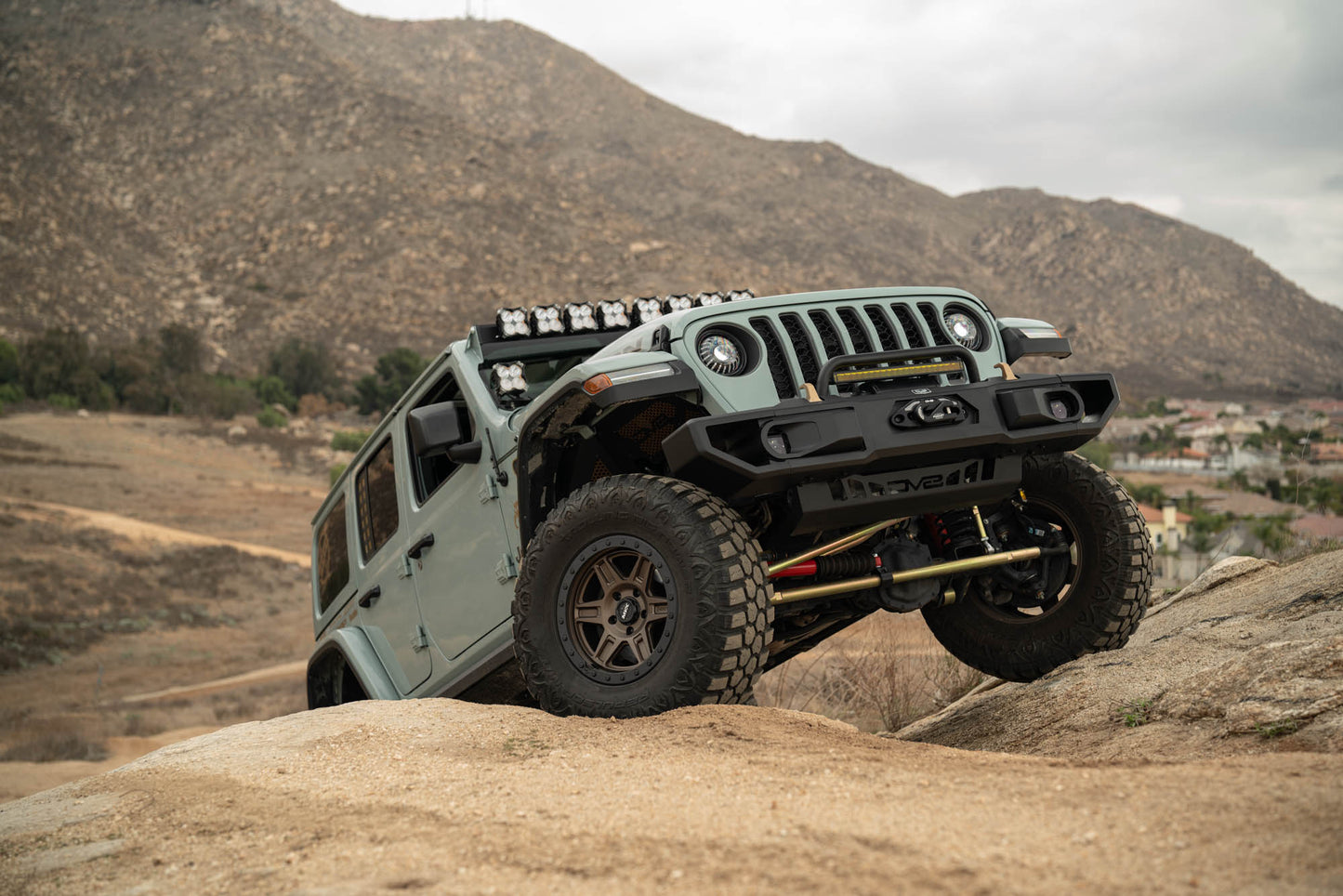 2018 2025 Jeep Wrangler JL & 2020 2025 Gladiator JT OE Plus Front Bumper DV8 Offroad-7
