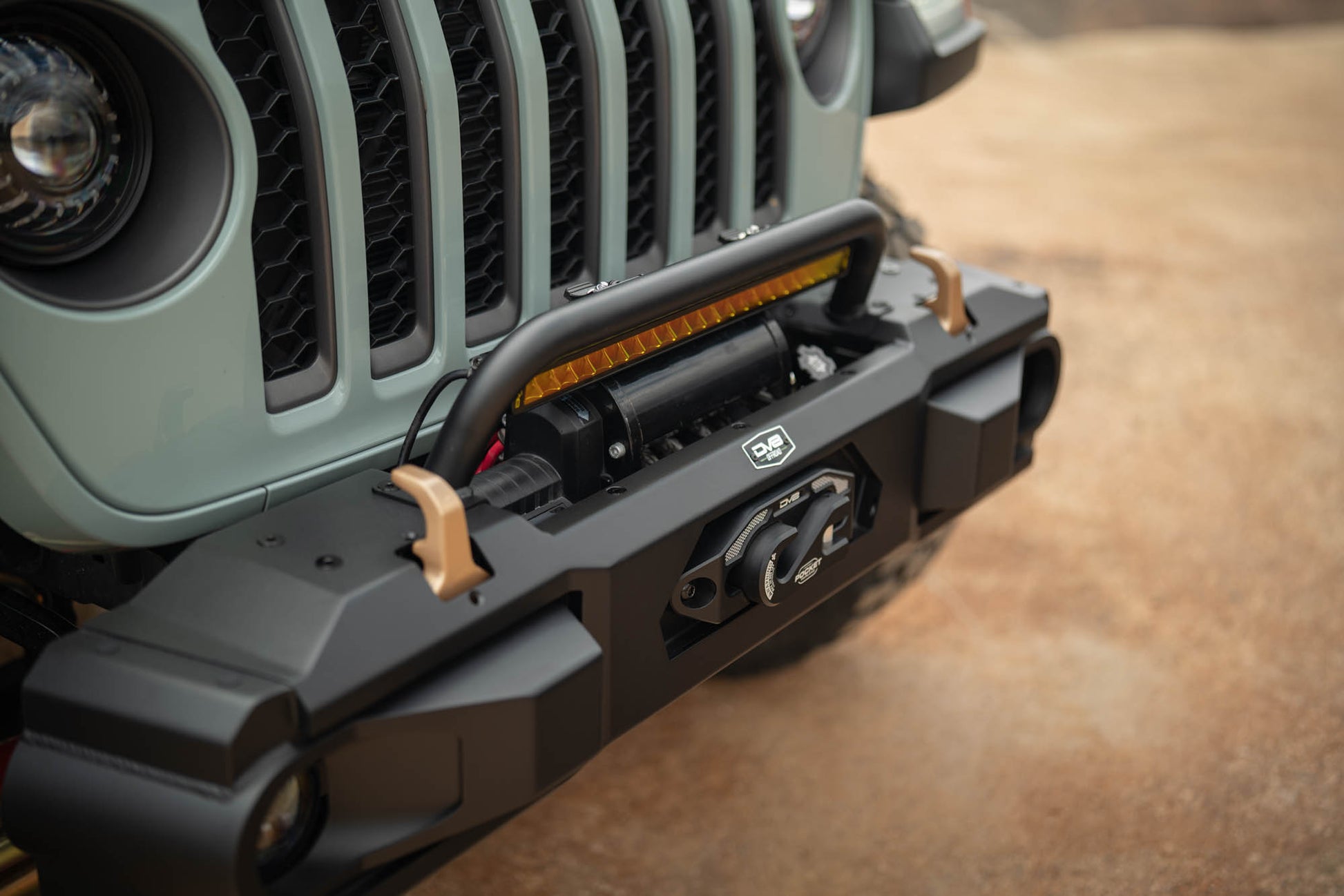 2018 2025 Jeep Wrangler JL & 2020 2025 Gladiator JT OE Plus Front Bumper DV8 Offroad-10