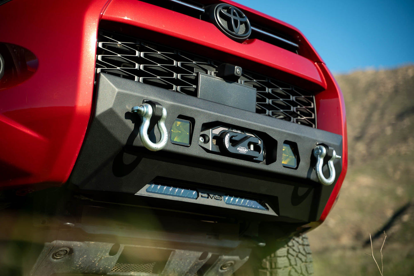2014 2024 Toyota 4Runner Centric Series Winch Front Bumper DV8 Offroad-9