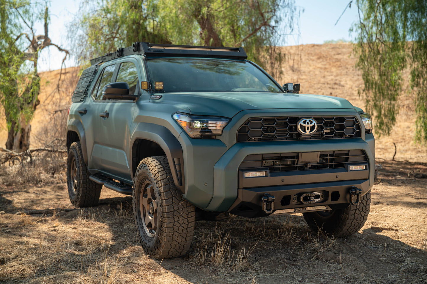 2025 Toyota 4Runner Centric Winch Front Bumper DV8 Offroad-3