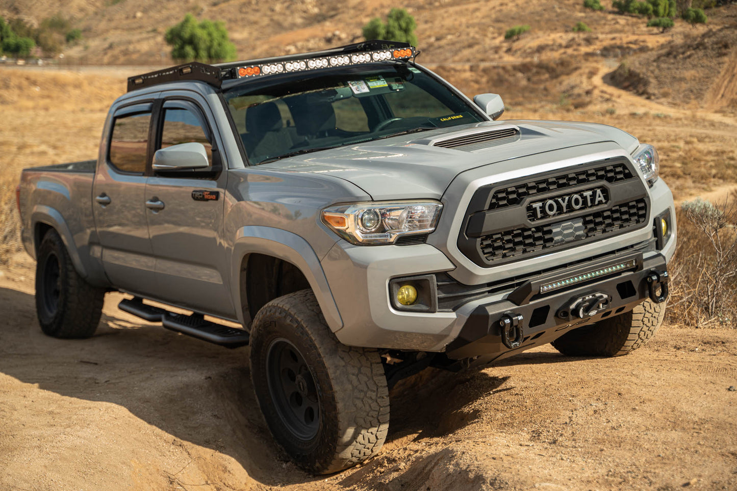 2016 2023 Toyota Tacoma Center Mount Front Bumper V2 DV8 Offroad-11
