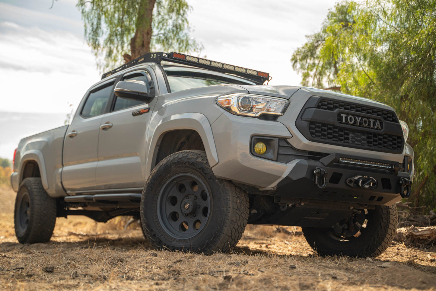 2016 2023 Toyota Tacoma Center Mount Front Bumper V2 DV8 Offroad-6