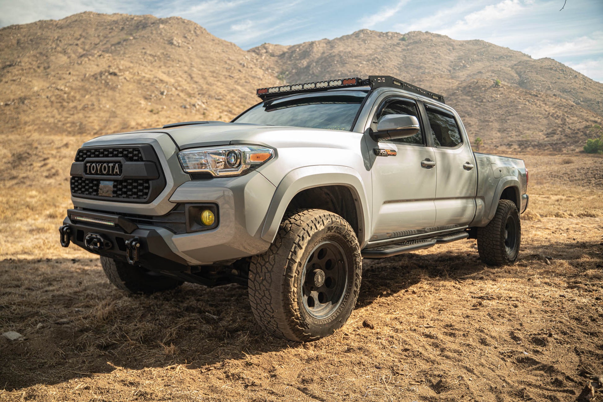 2016 2023 Toyota Tacoma Center Mount Front Bumper V2 DV8 Offroad-10