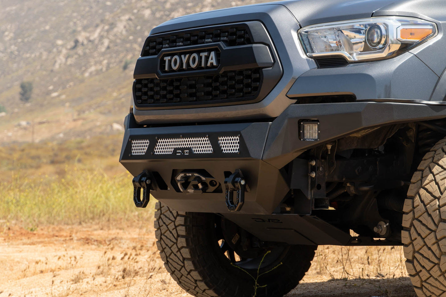 2016 2023 Toyota Tacoma Mto Series Winch Front Bumper DV8 Offroad-1