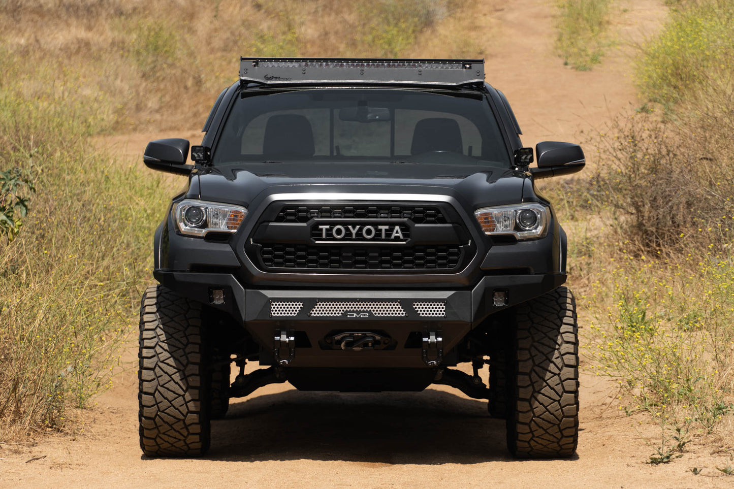 2016 2023 Toyota Tacoma Mto Series Winch Front Bumper DV8 Offroad-8