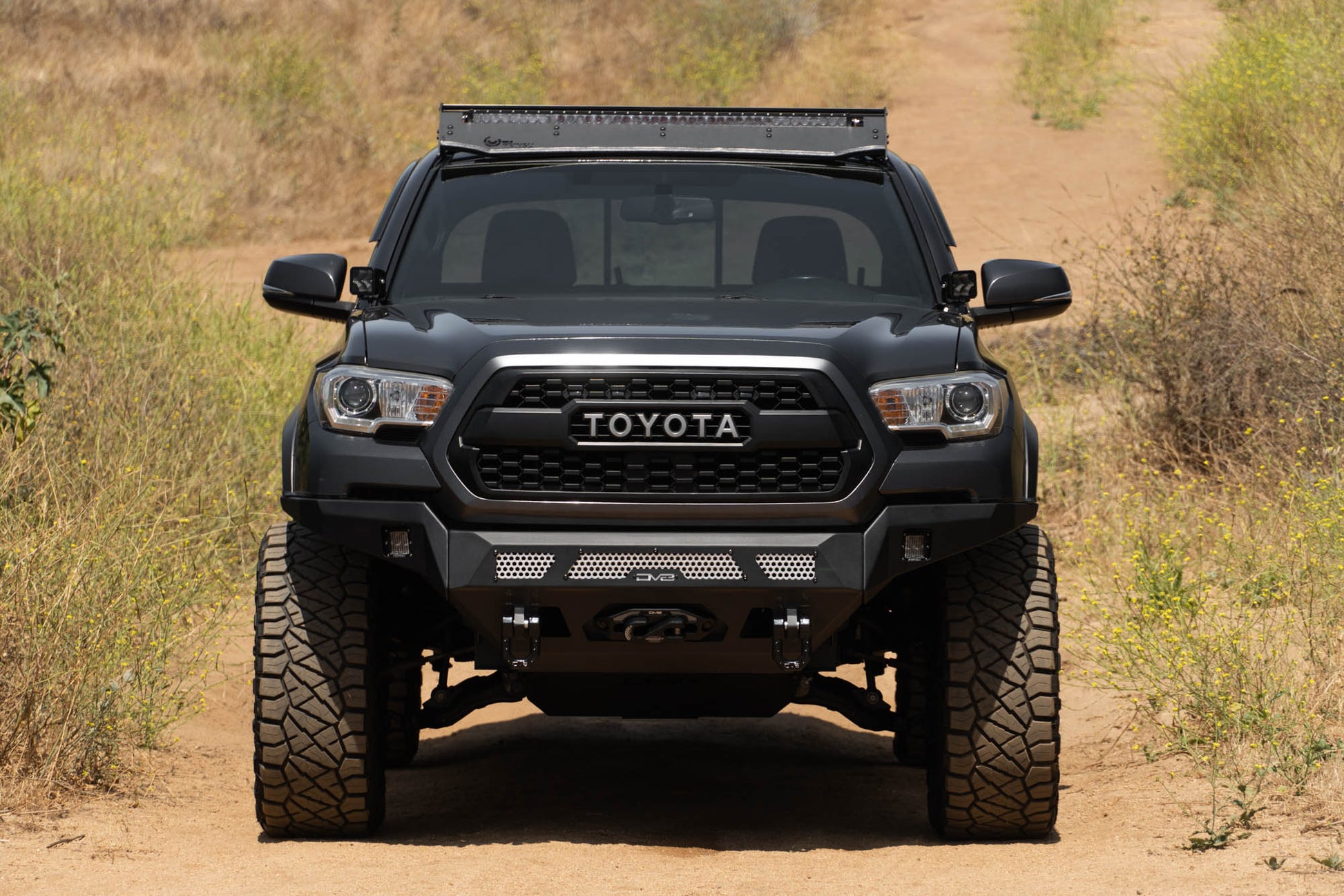 2016 2023 Toyota Tacoma Mto Series Winch Front Bumper DV8 Offroad-8