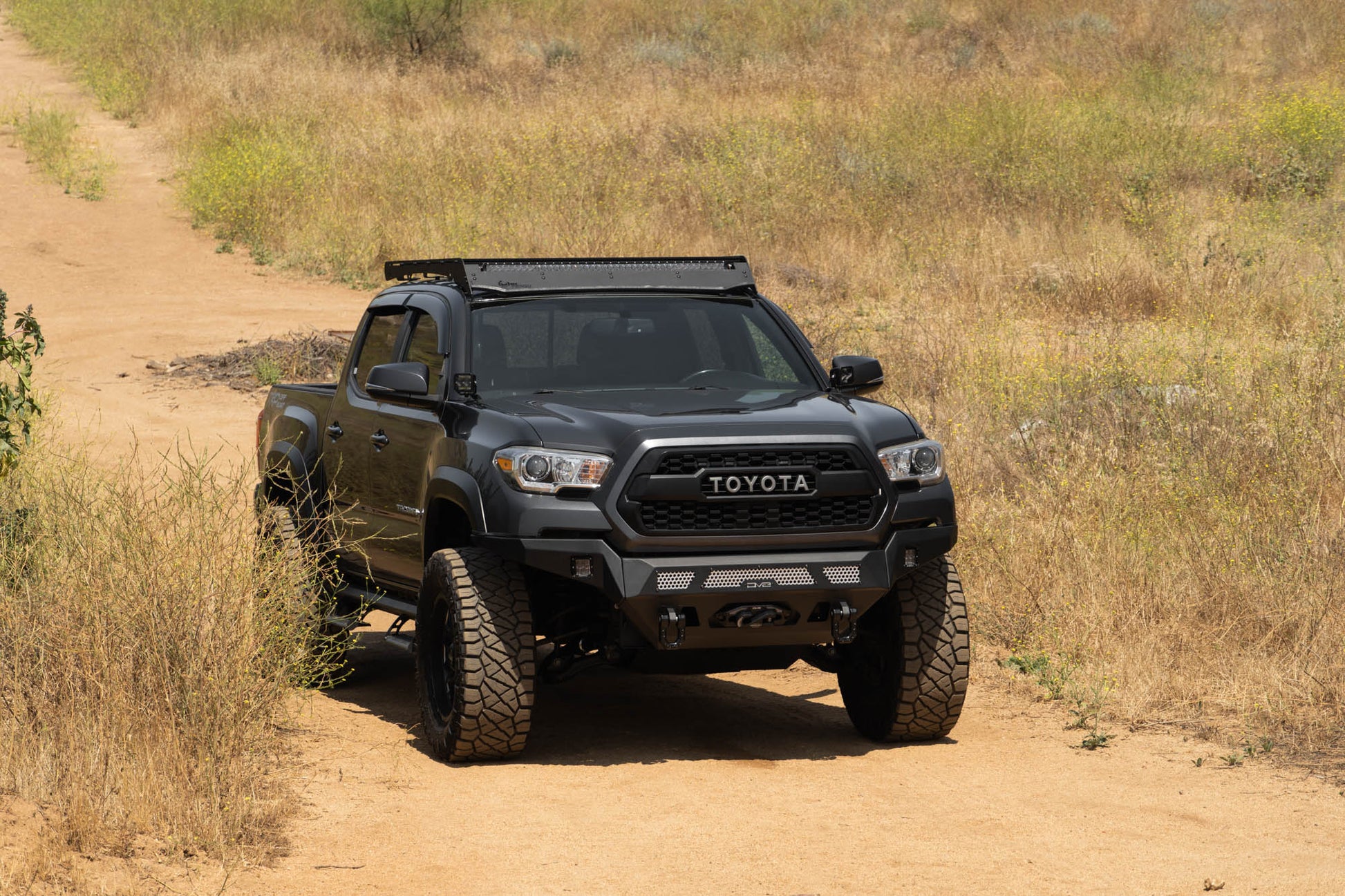 2016 2023 Toyota Tacoma Mto Series Winch Front Bumper DV8 Offroad-9