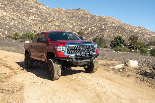 2014 2021 Toyota Tundra Tube Front Bumper DV8 Offroad-1
