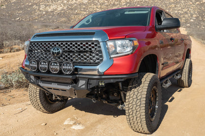 2014 2021 Toyota Tundra Tube Front Bumper DV8 Offroad-2