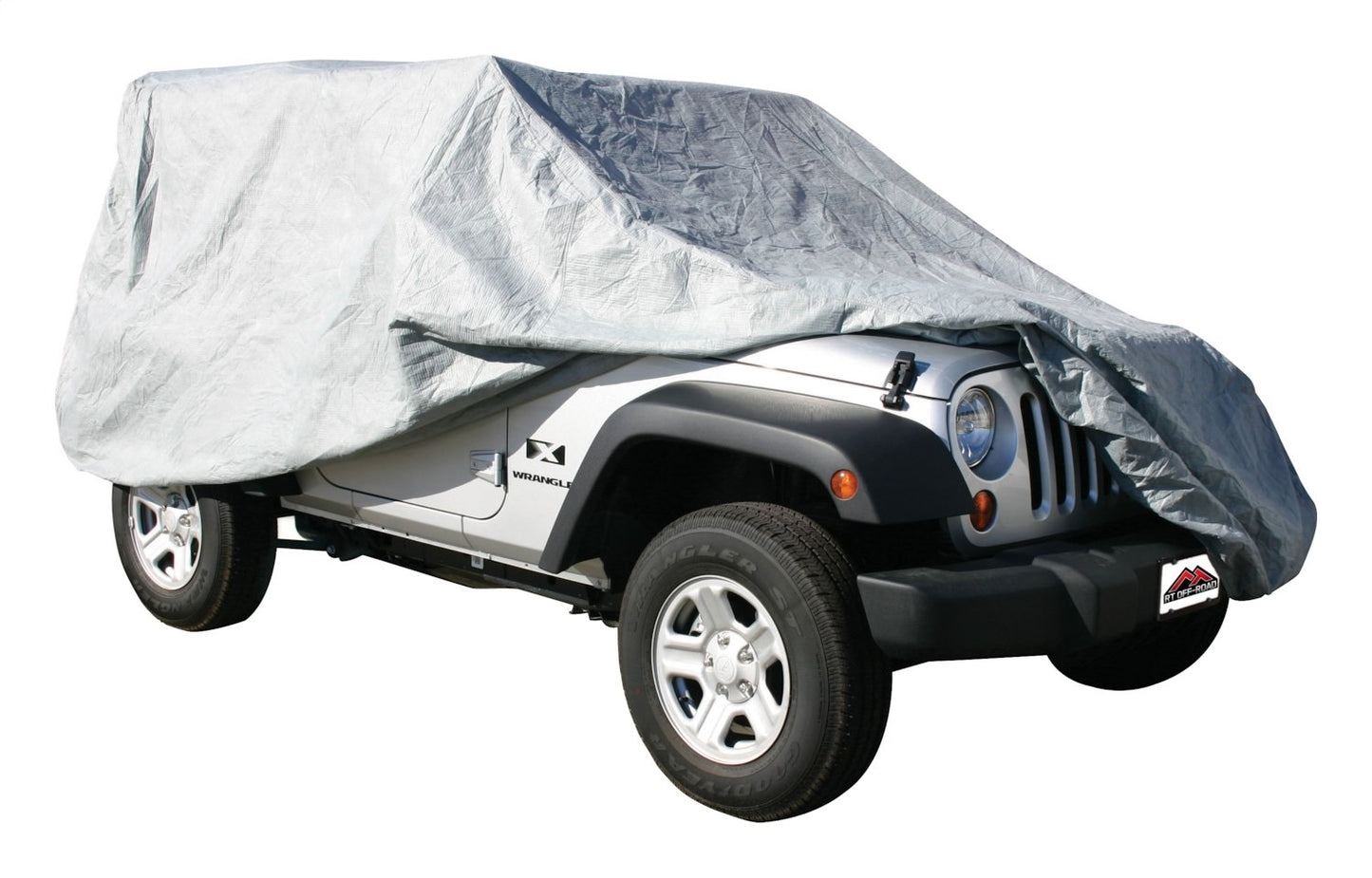 Gray 3 Layer Full Car Cover for Jeep JK Wrangler 2DR Water Resistant RT Off Road
